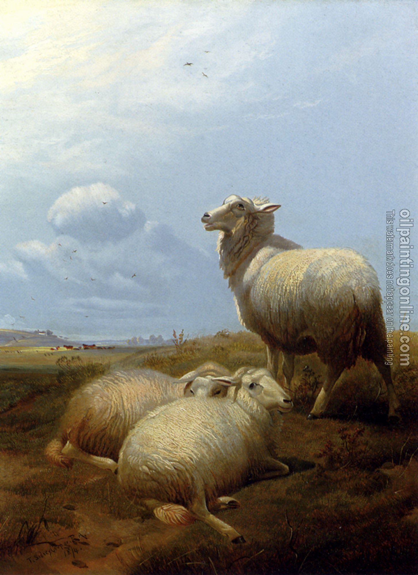 Thomas Sidney Cooper - Sheep At Pasture